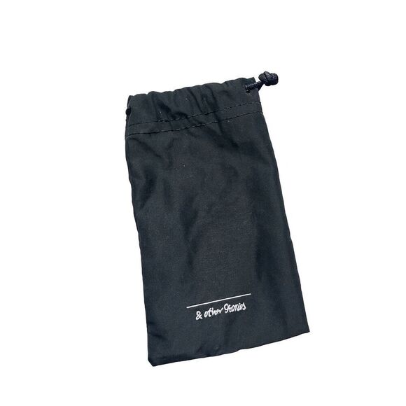 & Other Stories Black Drawstring Pouch | Sunglass/Accessory Case - Picture 1 of 2